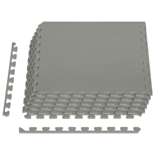 vidaXL Pool Ground Mat 6 pcs Grey 2.16 m² EVA Foam