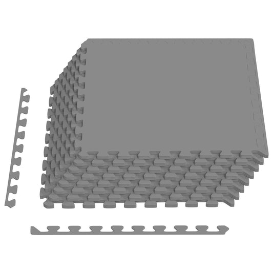 vidaXL Pool Ground Mat 24 pcs Grey 8.64 m² EVA Foam