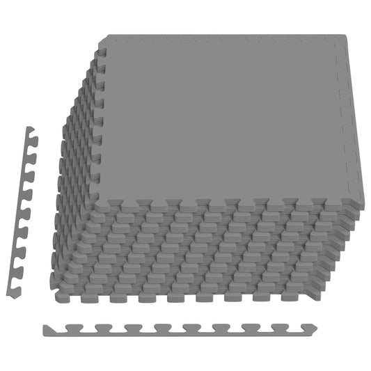 vidaXL Pool Ground Mat 40 pcs Grey 14.4 m² EVA Foam