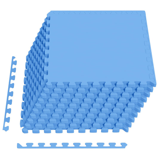 vidaXL Pool Ground Mat 50 pcs Blue 18 m² EVA Foam