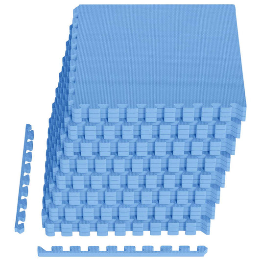 vidaXL Pool Ground Mat 24 pcs Blue 8.64 m² EVA Foam