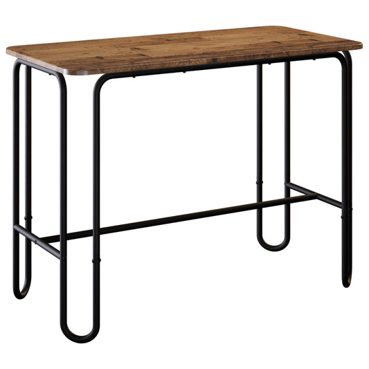 vidaXL Dining Table 100 x 50 x 75 cm Engineered Wood Old Wood