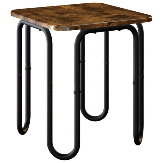 vidaXL Coffee Table Smoked Oak 40 x 40 x 45 cm Engineered Wood