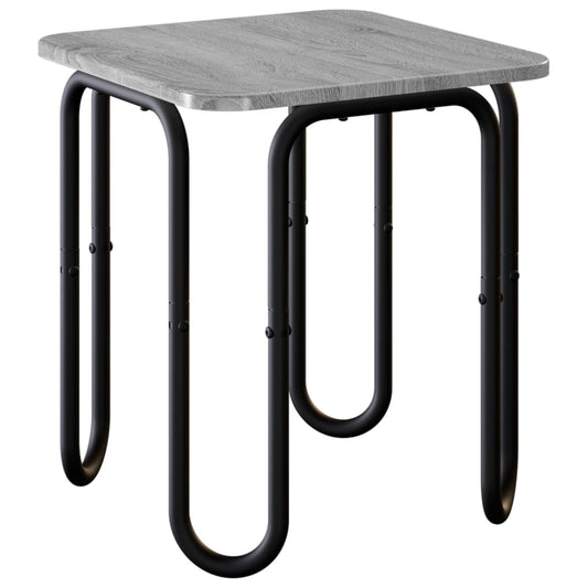 vidaXL Coffee Table Grey Sonoma 40 x 40 x 45 cm Engineered Wood