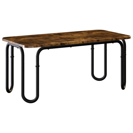 vidaXL Coffee Table Smoked Oak 79.5 x 40 x 36 cm Engineered Wood