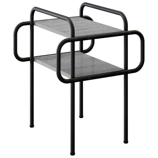 vidaXL Coffee Table Grey Sonoma 40 x 40 x 51 cm Engineered Wood