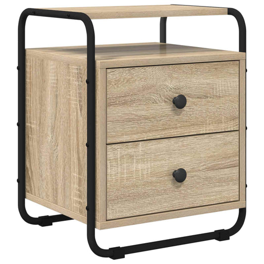vidaXL Bedside Cabinet Sonoma Oak 40 x 36.5 x 50 cm Engineered Wood