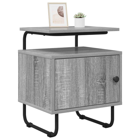 vidaXL Bedside Cabinet 2 pcs Grey Sonoma 40 x 36.5 x 50 cm