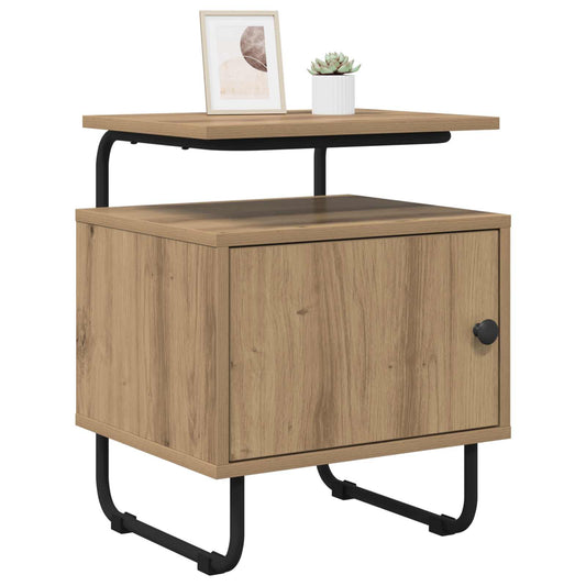 vidaXL Bedside Cabinet 2 pcs Artisan Oak 40 x 36.5 x 50 cm