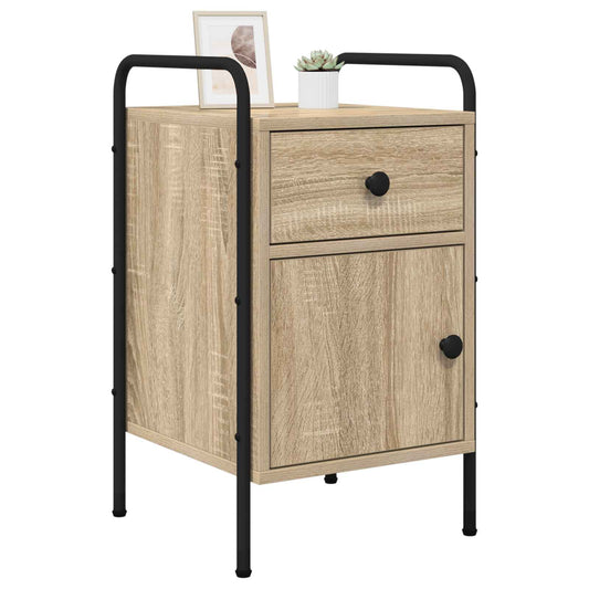 vidaXL Bedside Cabinet Sonoma Oak 35 x 36.5 x 61 cm Engineered Wood