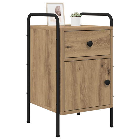 vidaXL Bedside Cabinet Artisan Oak 35 x 36.5 x 61 cm Engineered Wood