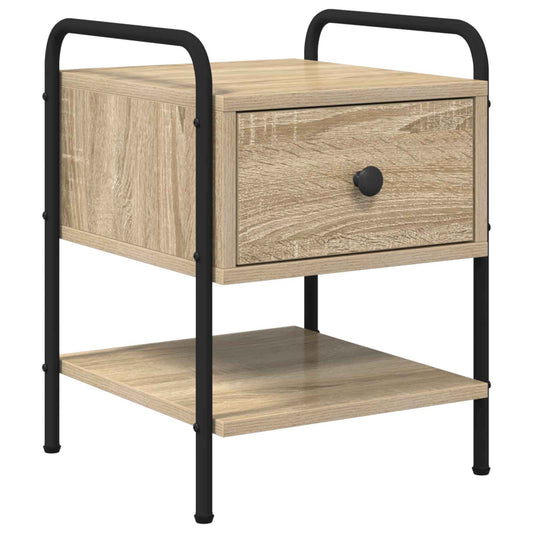vidaXL Bedside Cabinet Sonoma Oak 35 x 36.5 x 47 cm Engineered Wood