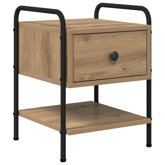 vidaXL Bedside Cabinet Artisan Oak 35 x 36.5 x 47 cm Engineered Wood