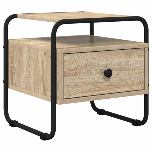 vidaXL Bedside Cabinet Sonoma Oak 40 x 39.5 x 40 cm Engineered Wood