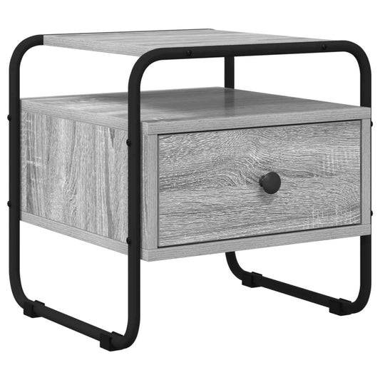 vidaXL Bedside Cabinet Grey Sonoma 40 x 39.5 x 40 cm Engineered Wood