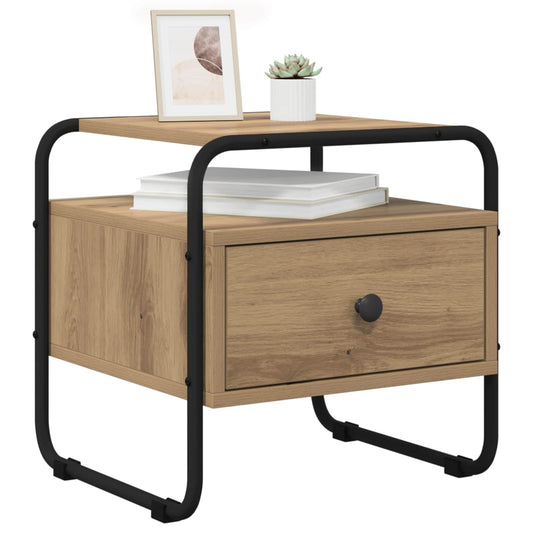 vidaXL Bedside Cabinet Artisan Oak 40 x 39.5 x 40 cm Engineered Wood