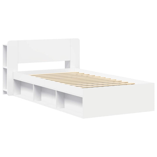 vidaXL Bed Frame with Storage White 80 x 200 cm Engineered Wood