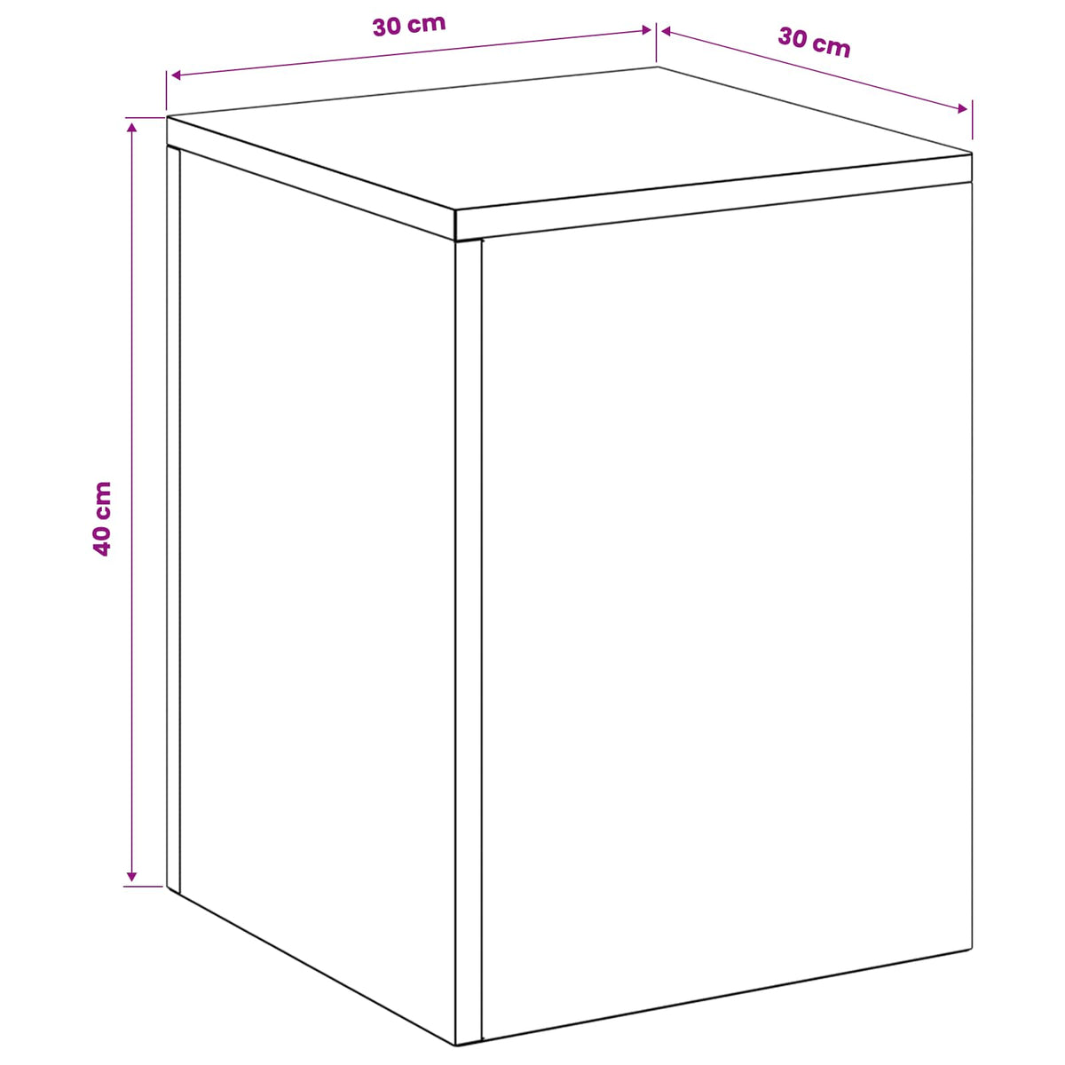 vidaXL Plant Stand Anthracite 30 x 30 x 40 cm Stainless Steel