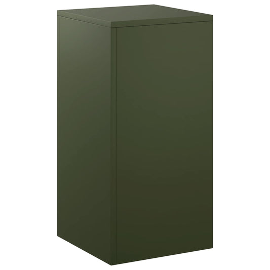 vidaXL Plant Stand Olive Green 30 x 30 x 60 cm Weathering Steel