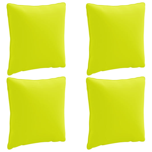 vidaXL Back Cushion PUTTEN 4 pcs 100% Polyester Bright Green