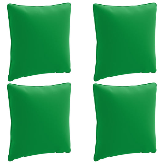 vidaXL Back Cushion PUTTEN 4 pcs 100% Polyester Green 40 x 40 x 15 cm