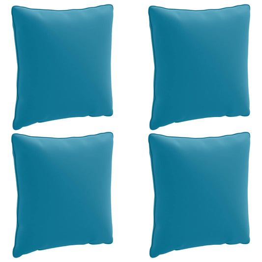vidaXL Back Cushion PUTTEN 4 pcs 100% Polyester Light Blue