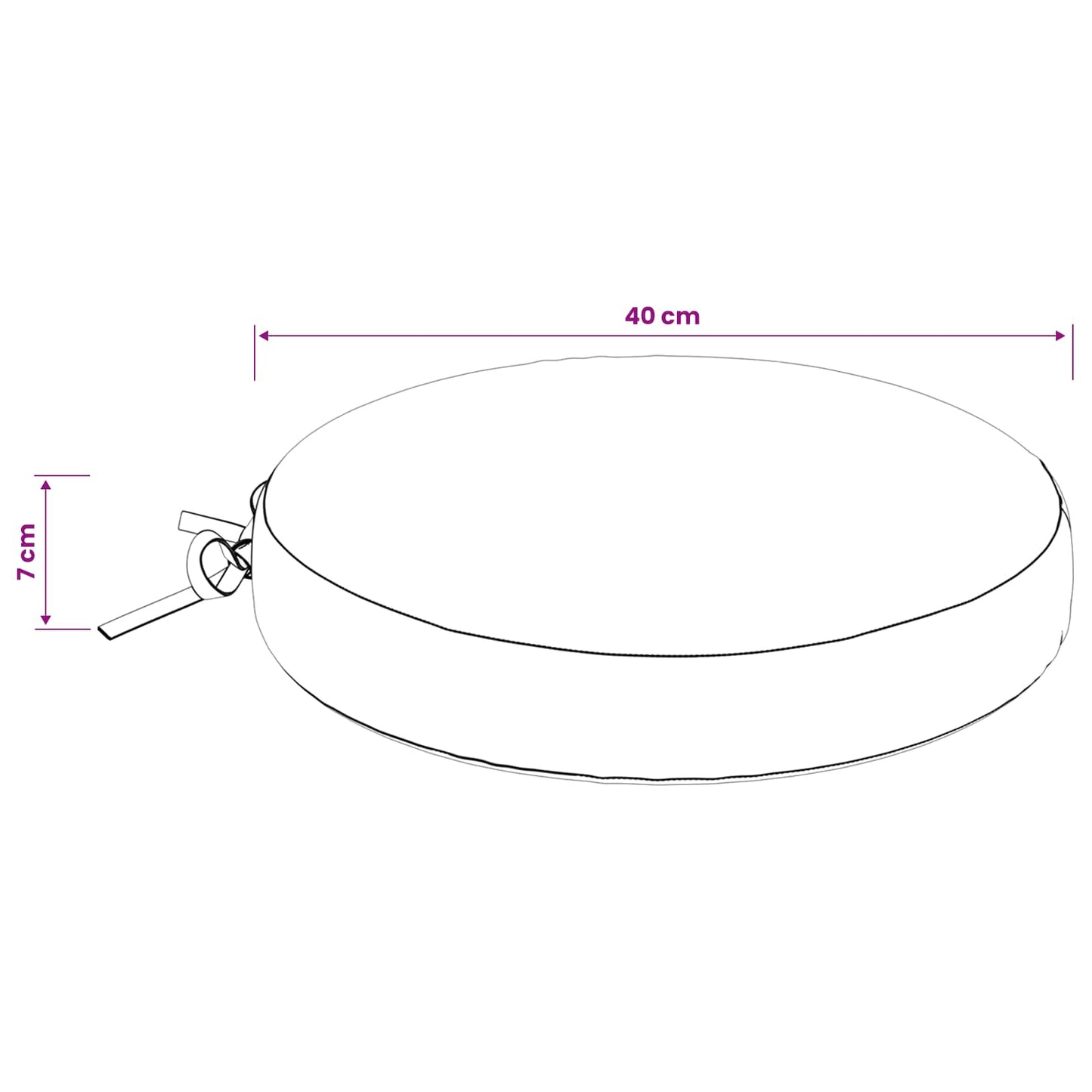 vidaXL 4-Piece Seat Cushions SOEST 4 pcs 100% Polyester Cream