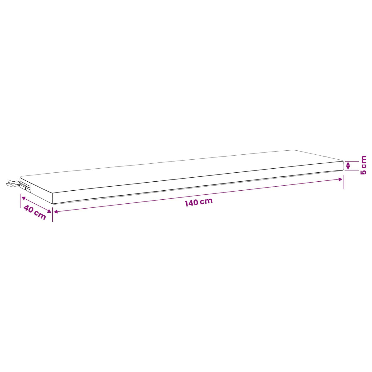 vidaXL 2-Piece Bench Cushions SOEST 2 pcs 100% Polyester Anthracite
