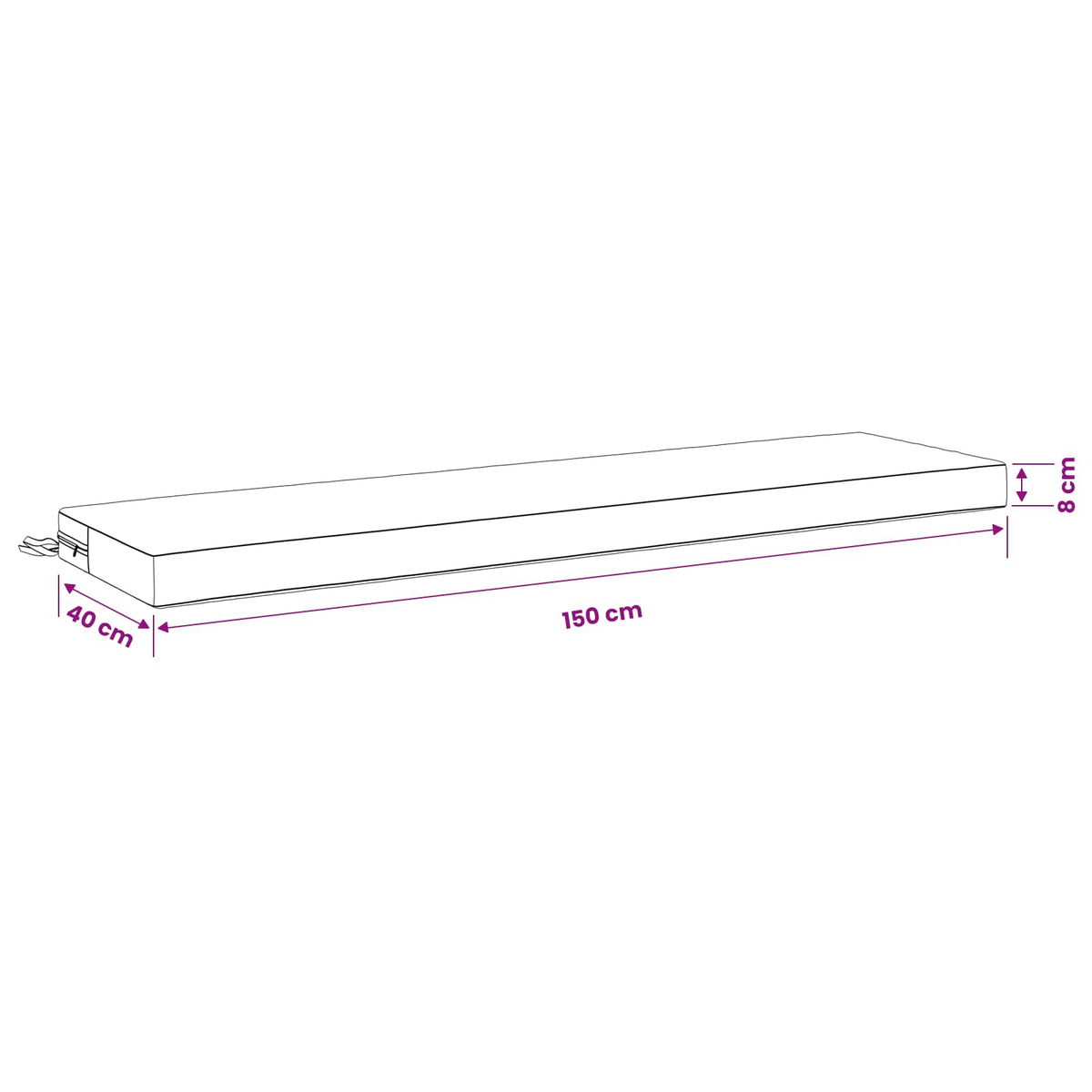 vidaXL 2-Piece Bench Cushions SOEST 2 pcs 100% Polyester Anthracite