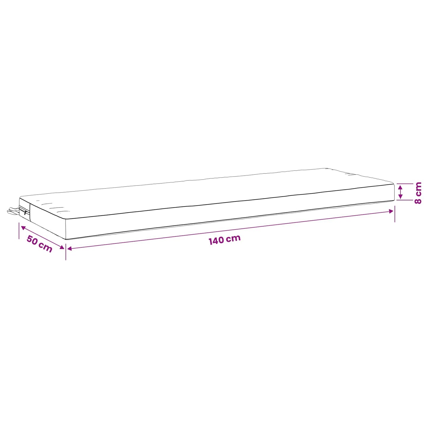 vidaXL 2-Piece Bench Cushions SOEST 2 pcs 100% Polyester Bright Green