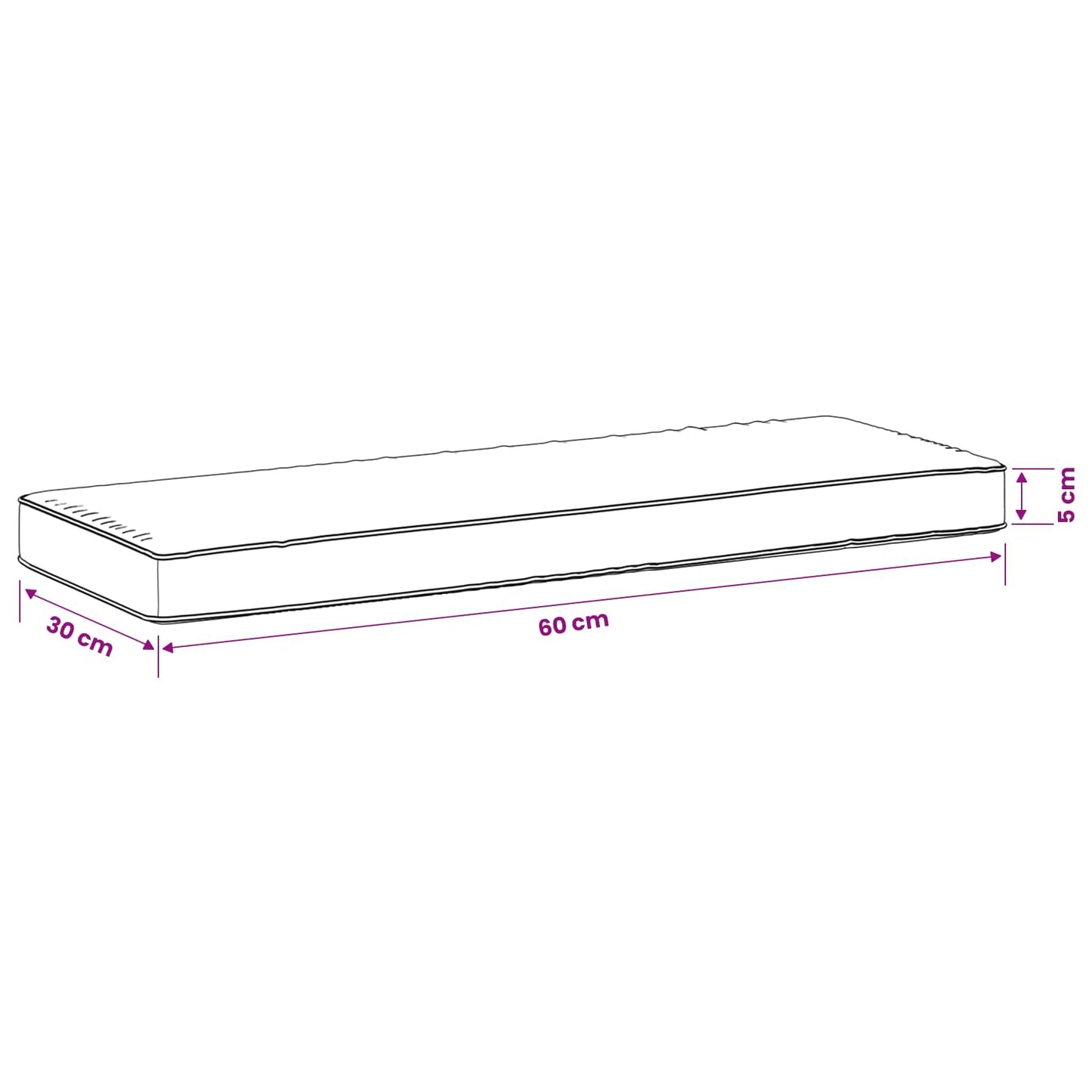 vidaXL 2-Piece Bench Cushions VUGHT 2 pcs 100% Polyester Green