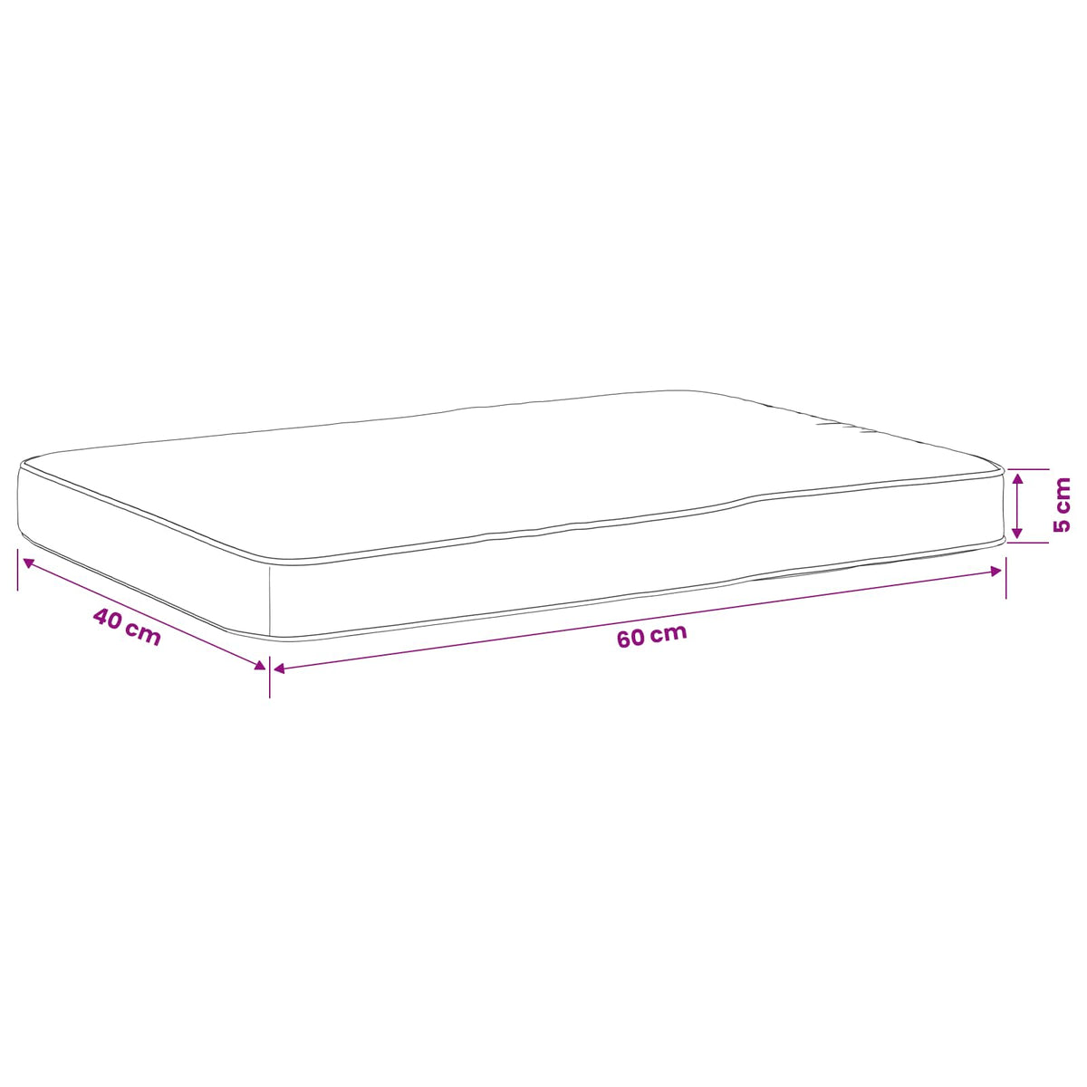 vidaXL 2-Piece Bench Cushions VUGHT 2 pcs 100% Polyester Anthracite