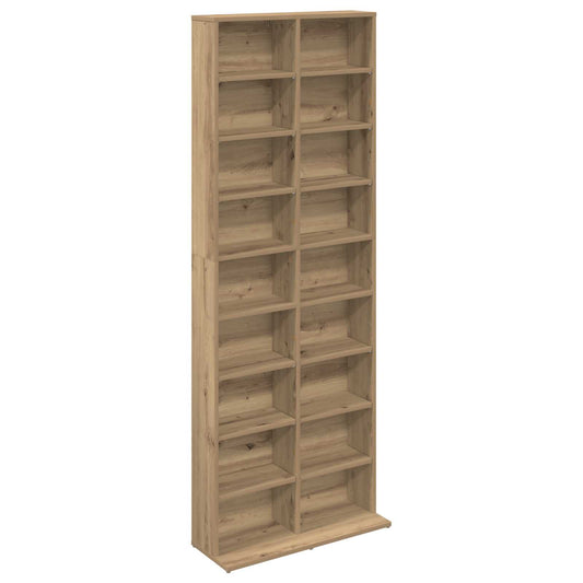vidaXL CD Cabinet Artisan Oak 65 x 23.5 x 175 cm Engineered Wood