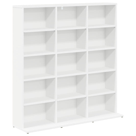 vidaXL CD Cabinet White 96 x 23.5 x 97.5 cm Engineered Wood