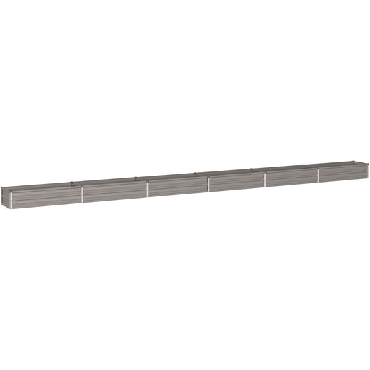 vidaXL Raised Garden Bed Rusty 600 x 40 x 24 cm corton