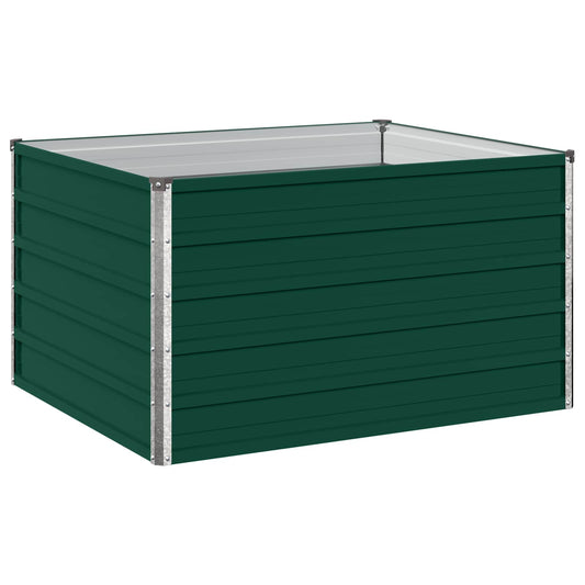 vidaXL Raised Garden Bed Green 100 x 80 x 55 cm cold-rolled steeel