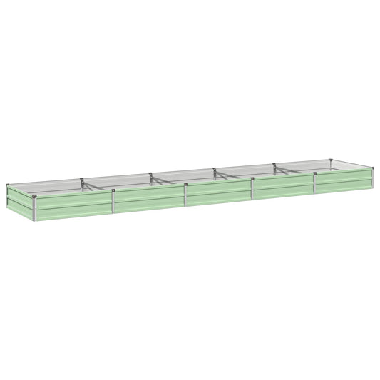 vidaXL Raised Garden Bed Pastel Green 400 x 80 x 24 cm