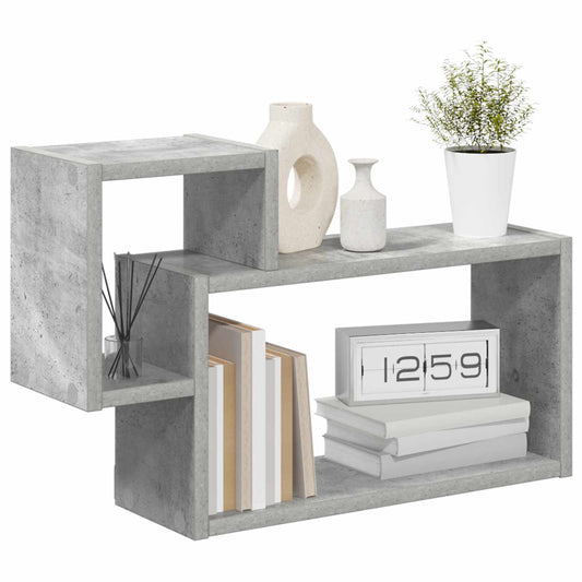 vidaXL Wall Shelf Wall-Mounted Concrete Grey 55 x 15 x 35 cm