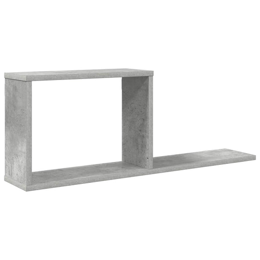 vidaXL Floating Shelves Concrete Grey 80 x 15 x 30 cm Engineered Wood