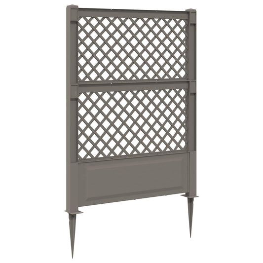 vidaXL Trellis with Spike Grey 99 x 6 x 165 cm PP