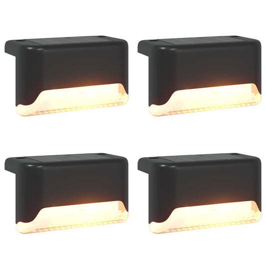 vidaXL Outdoor Solar Lights with Ground Spike 4 pcs Warm White 4.5 cm