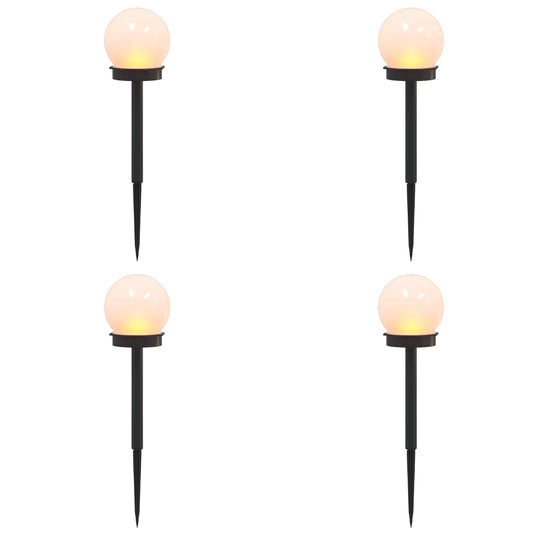 vidaXL Outdoor Solar Lights with Ground Spike 4 pcs Warm White 38.5 cm