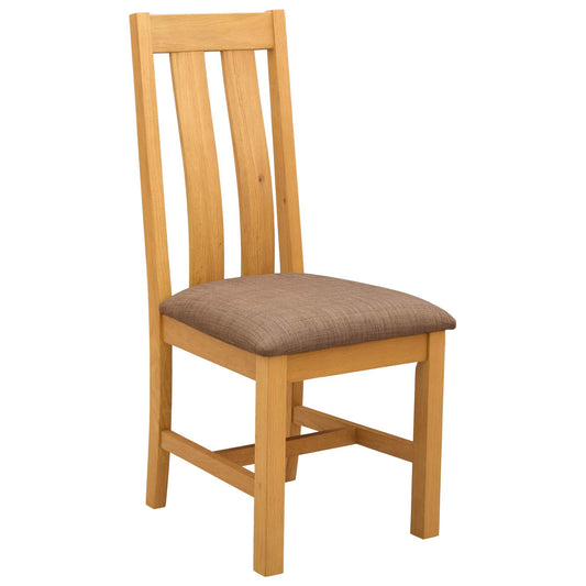 vidaXL Dining Chair 2 pcs Solid Oak Wood Grey 45 x 54 x 100 cm