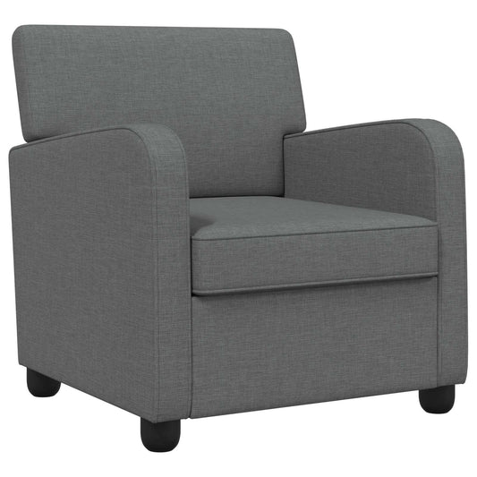 vidaXL Armchair Dark Grey Fabric