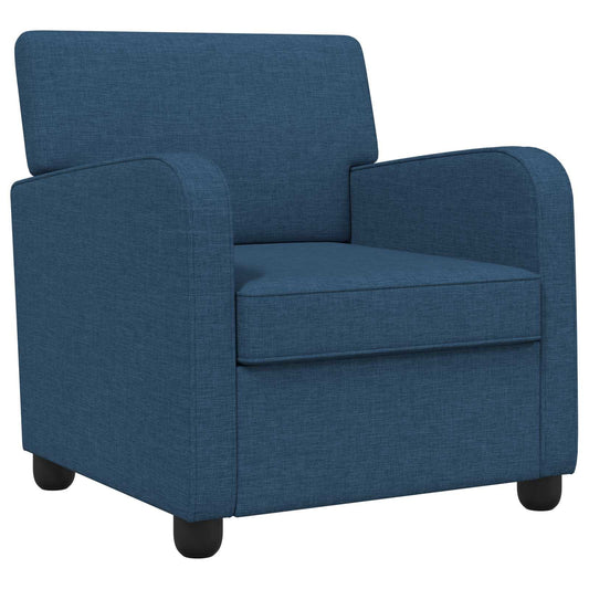 vidaXL Armchair Blue Fabric