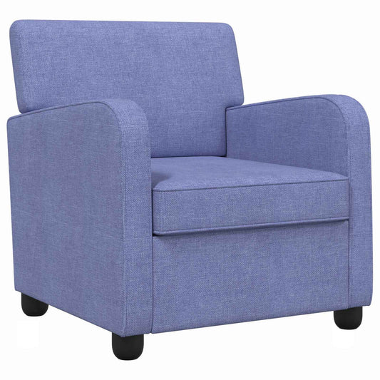 vidaXL Armchair Jeans Blue Fabric