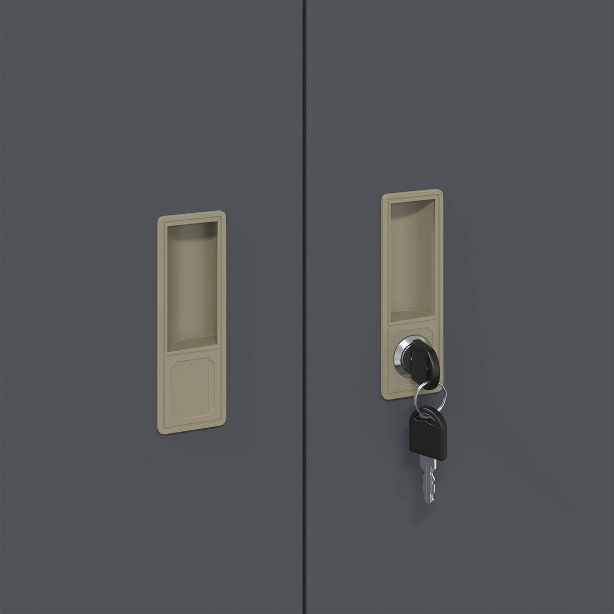 vidaXL Storage Cabinet 2 pcs Anthracite 90 x 40 x 130 cm Steel