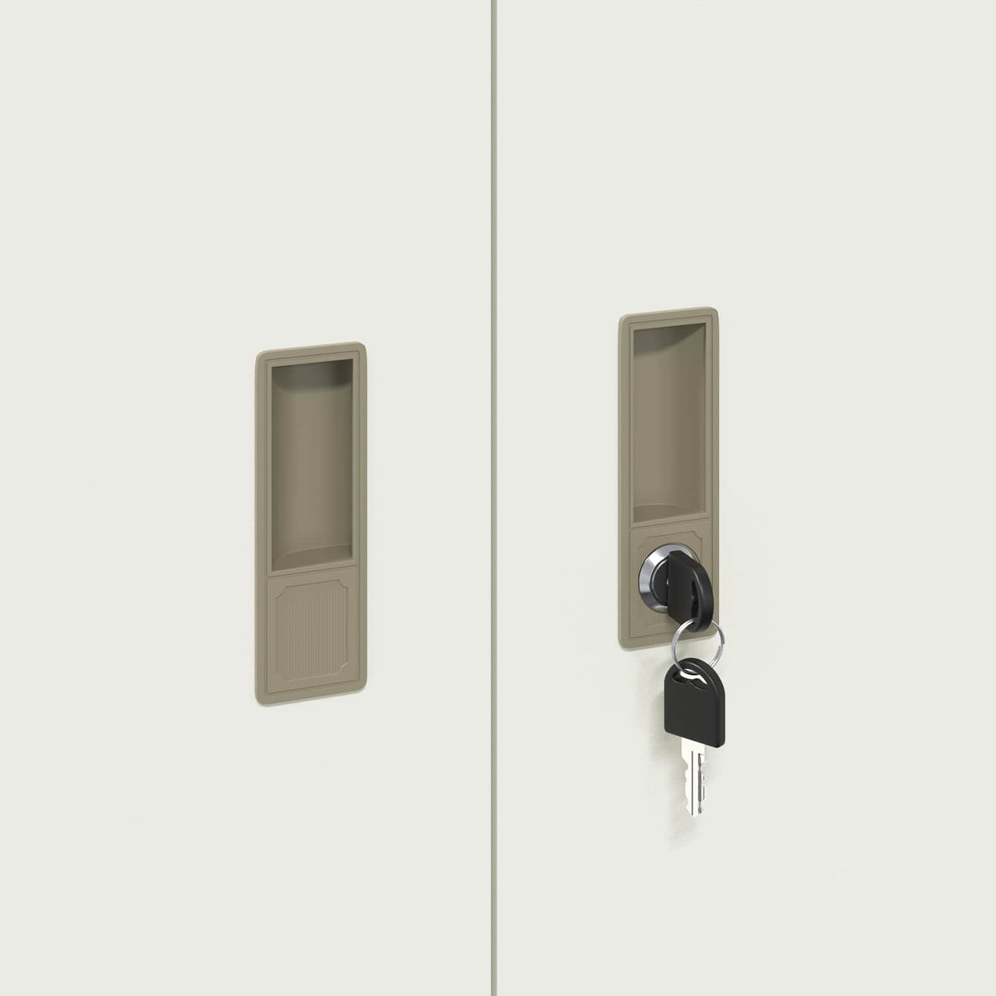 vidaXL Storage Cabinet 2 pcs White 90 x 40 x 145 cm Steel Lockable