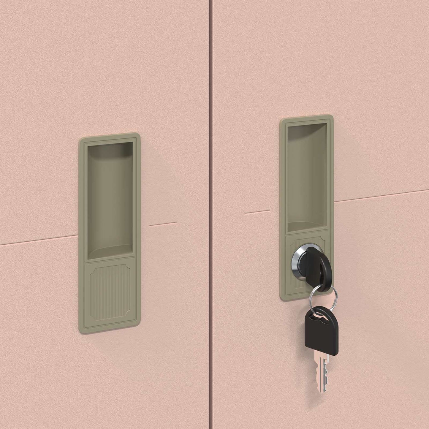 vidaXL Storage Cabinet 2 pcs Pink 90 x 40 x 180 cm Steel Lockable