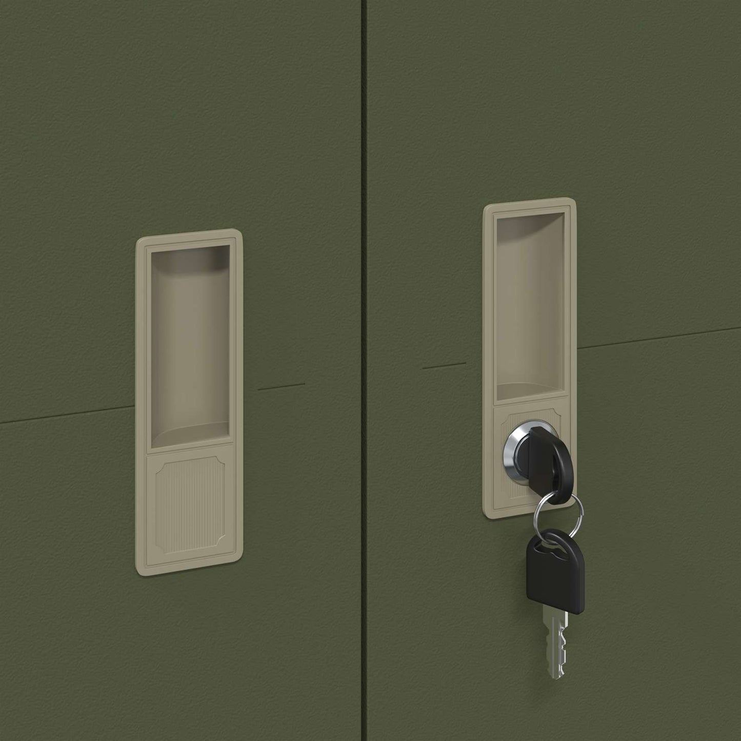 vidaXL Storage Cabinet 2 pcs Olive Green 90 x 40 x 180 cm Steel